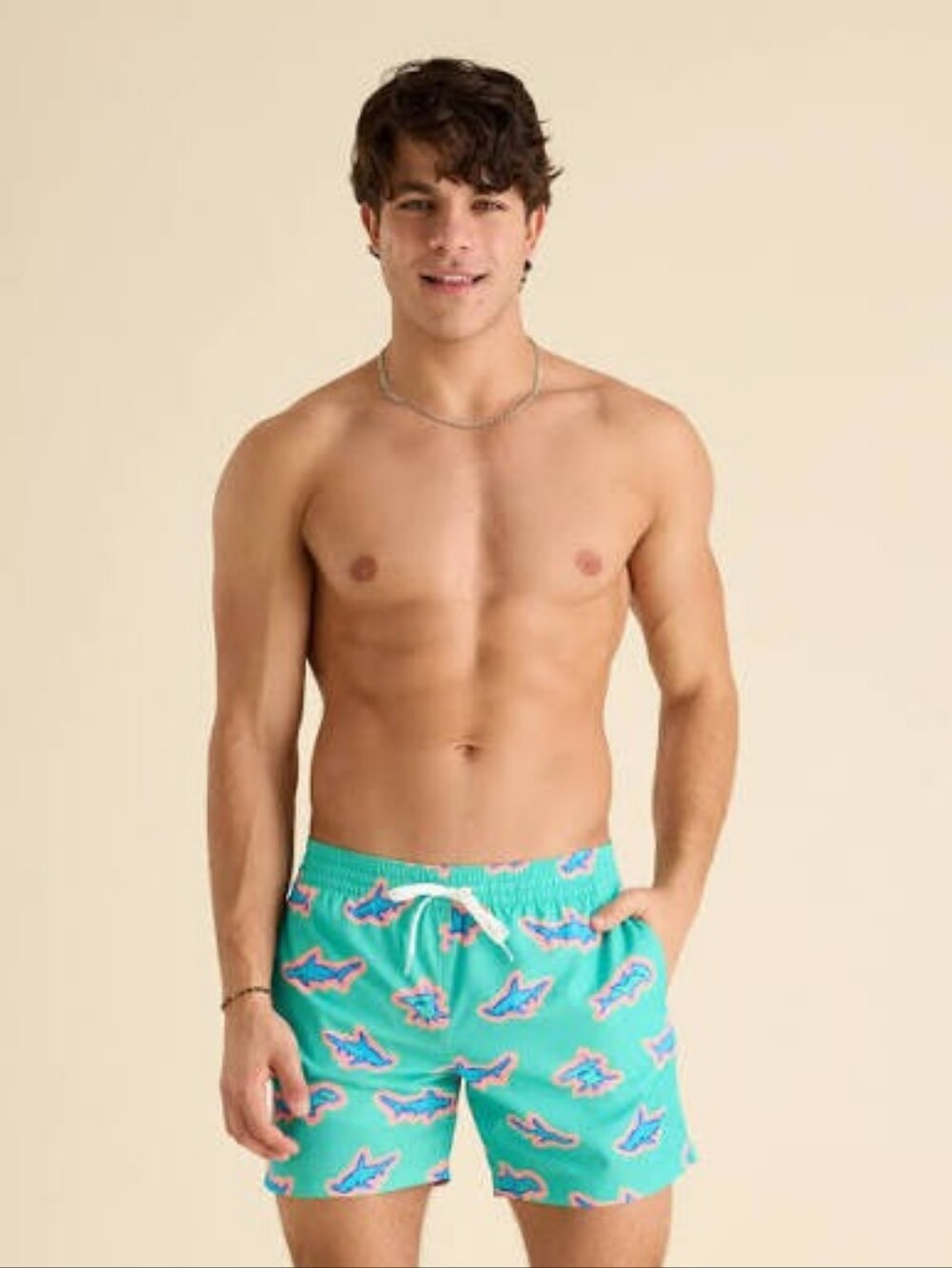 Chubbies Swim Trunks Mens Green Shark Apex Swimmers Brief Mesh